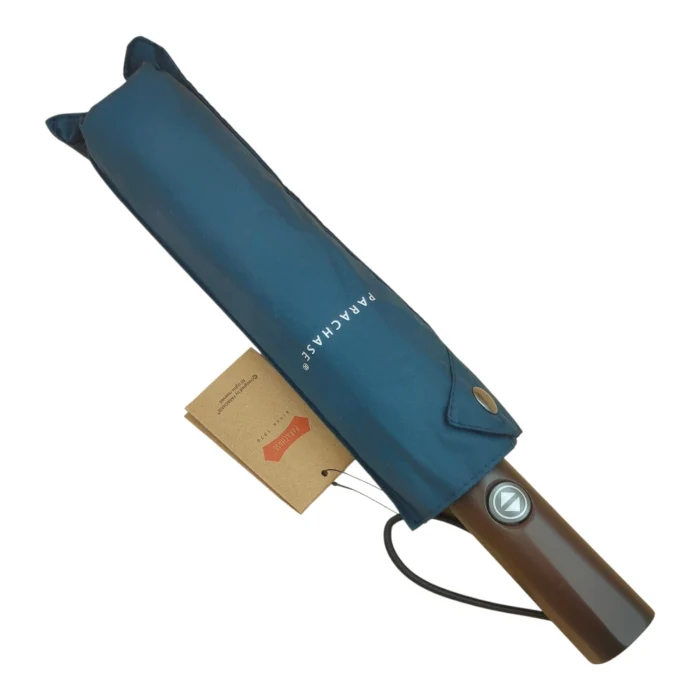 Parachase Ahşap Saplı Devrilme Önleyici 3 Kademeli Otomatik Şemsiye