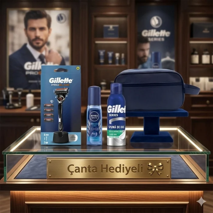 Fusion Proglide Flexball Makine + 4 Yedek Bıçak , Men Deodorant , Köpük , Seyahat Çantası Hediye