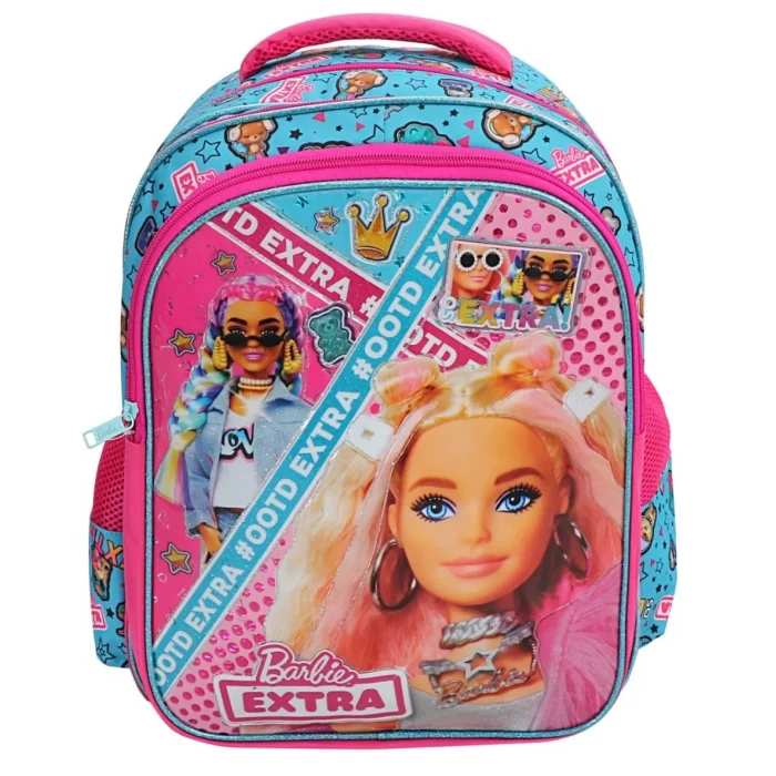 Barbie Lisanslı Okul Çantası - Beslenme Çantası - Kalem Kutusu Set - Suluk & Matara Hediye
