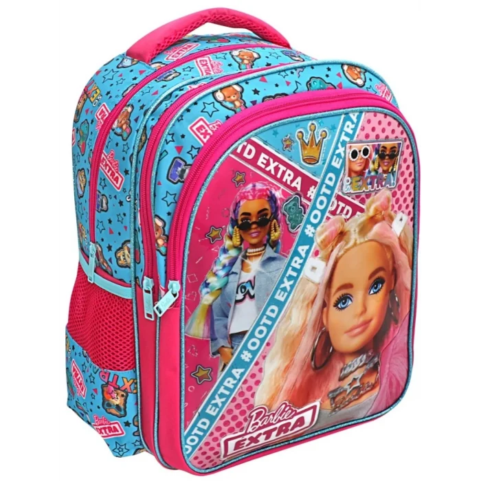 Barbie Lisanslı Okul Çantası - Beslenme Çantası - Kalem Kutusu Set - Suluk & Matara Hediye