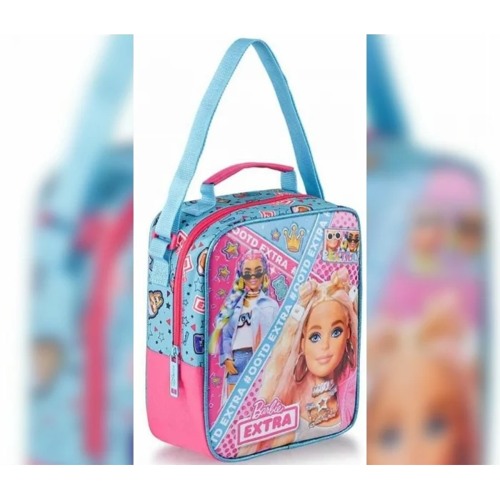 Barbie Lisanslı Okul Çantası - Beslenme Çantası - Kalem Kutusu Set - Suluk & Matara Hediye