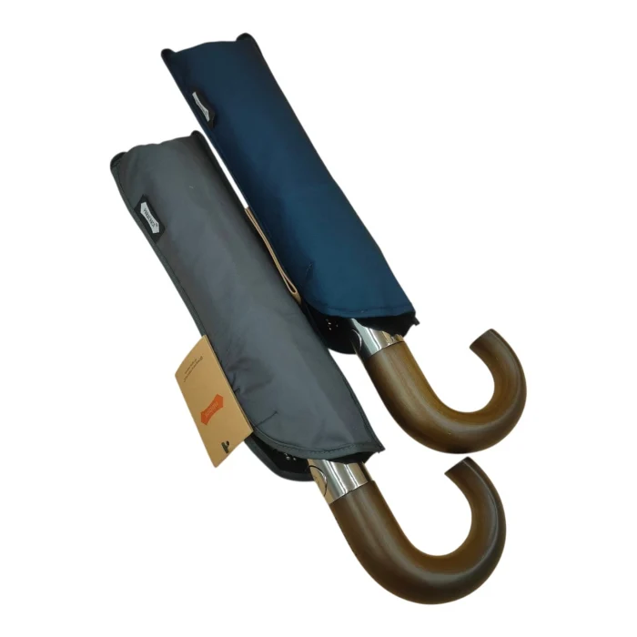 Parachase Ahşap Baston Saplı Tam Otomatik Şemsiye - Kılıf Hediyeli