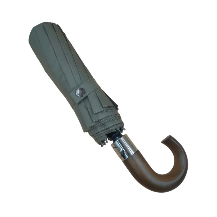 Parachase Ahşap Baston Saplı Tam Otomatik Şemsiye - Kılıf Hediyeli