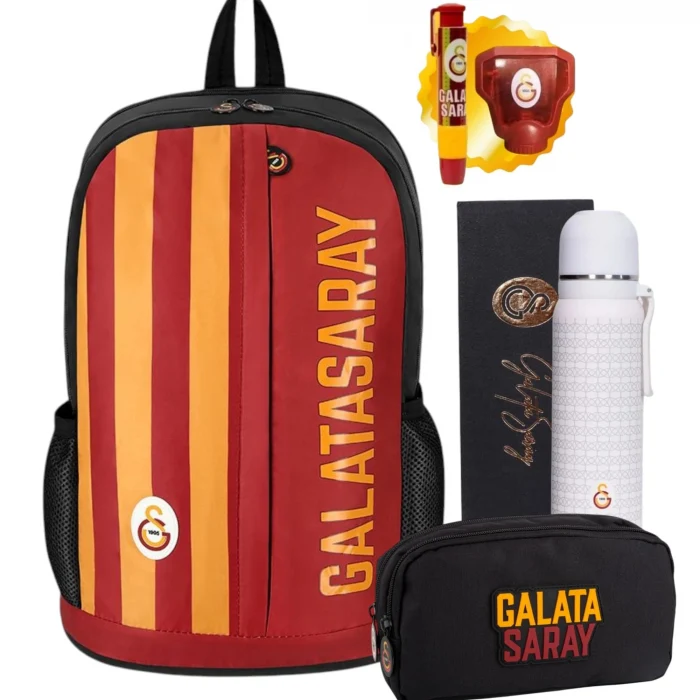 Galatasaray Okul Çantası , Kalem Çantası , Termos Matara Set