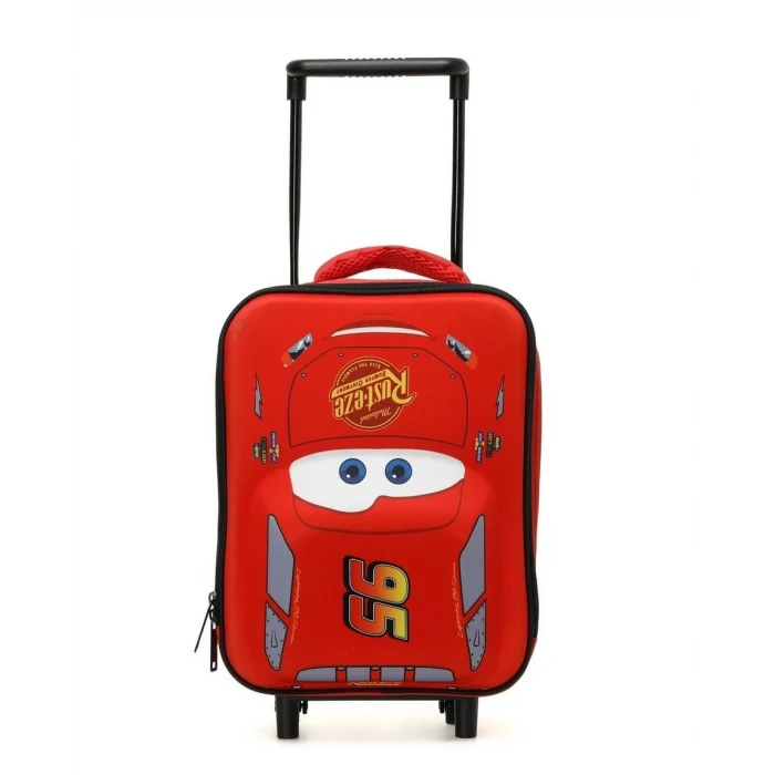 Cars Çekçekli Anaokulu Çantası , Çift Gözlü Kalem Çantası - 500 Ml Suluk Matara Hediye