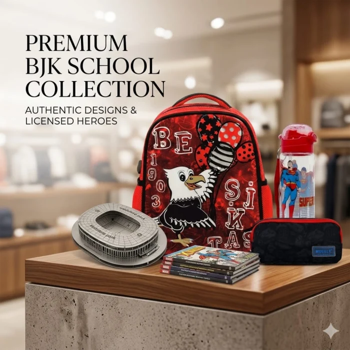 Beşiktaş Anaokulu Sırt Çantası , Kalemlik , Suluk &Matara Hediye