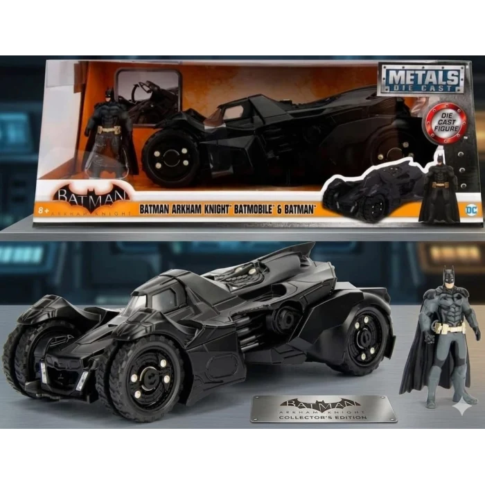 Jada Batman Arkham Knight Batmobil 1/24 - Batman Figür ve Araç Seti - Hediyelik