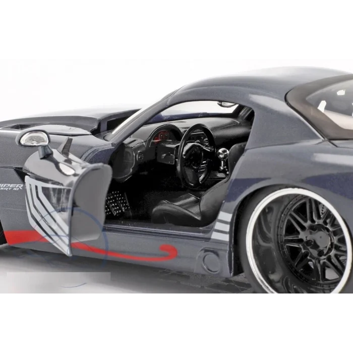 Marvel Spider-Man 2008 Dodge Viper SRT 10, Venom figürüyle birlikte, Jada Diecast 8 1:24 ölçekli