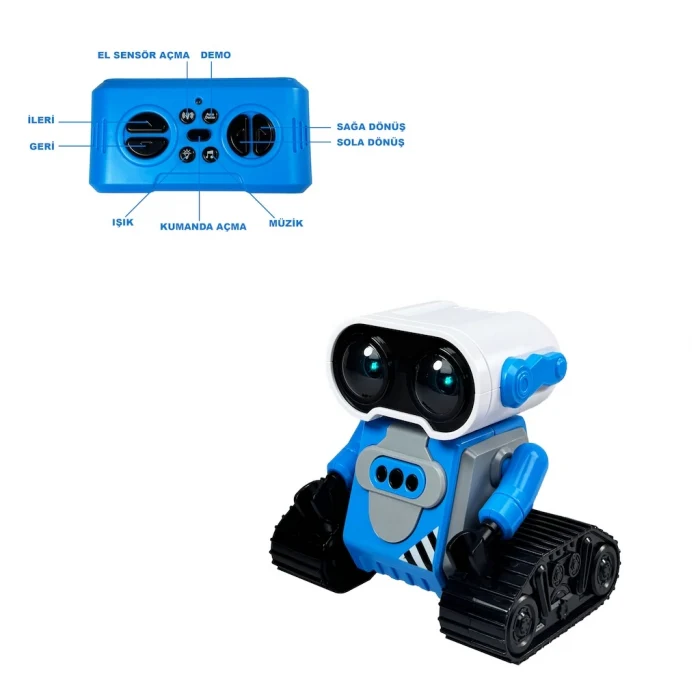 Vardem Uzaktan Kumandalı Full Fonksiyon Şarjlı 2.4G Robot-Araba