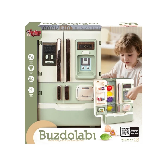 Vardem Işıklı ve Müzikli Buhar Çıkaran 28 Parça Aksesuarlı Buzdolabı
