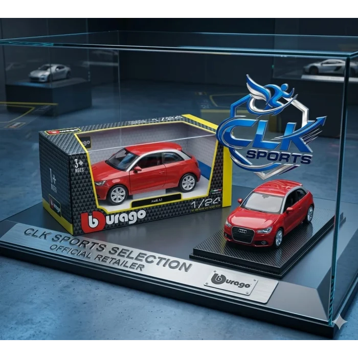 Audi A1 Czerwony Die Cast Model Araba , 1/24