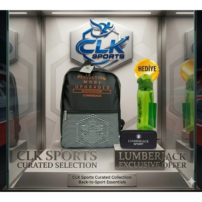 Lumberjack Sırt Çantası , Kalem Kutusu Seti , Suluk & Matara Hediye