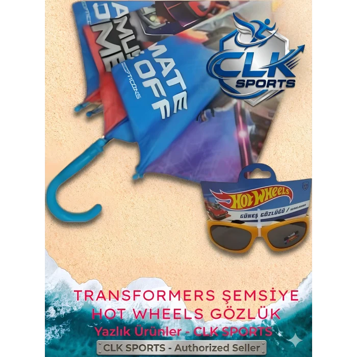 Lisanslı Erkek Çocuk Şemsiyesi + Lisanslı Gözlük İkili Set