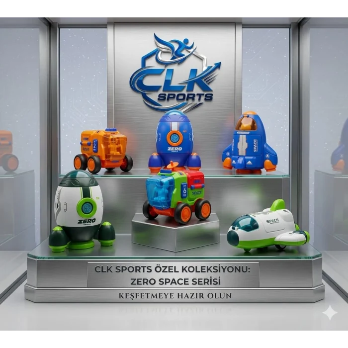 Astronot Figürlü 3lü Uzay Aracı Set