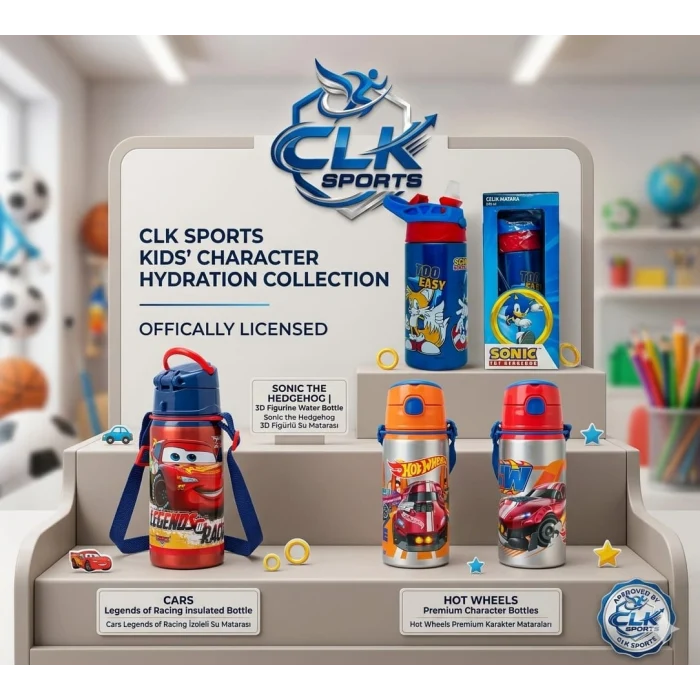Disney Cars Lisanslı Erkek Çocuk Çelik Matara 500 Ml