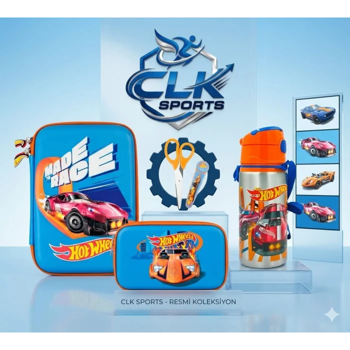 Hot Wheels Büyük Kalem Çantası & Hot Wheels Alüminyum Matara