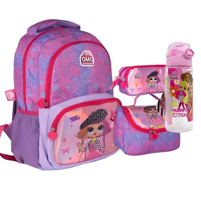 L.O.L Okul Çantası , L.O.L. Beslenme Çantası , L.O.L  Kalem Kutusu - L.O.L Suluk & Matara Hediye