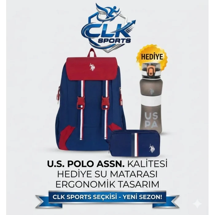 U.S. Polo Assn. Okul Sırt Çantası , U.S. Polo Assn. Kalem Kutusu , U.S. Polo Assn. Suluk&Matara