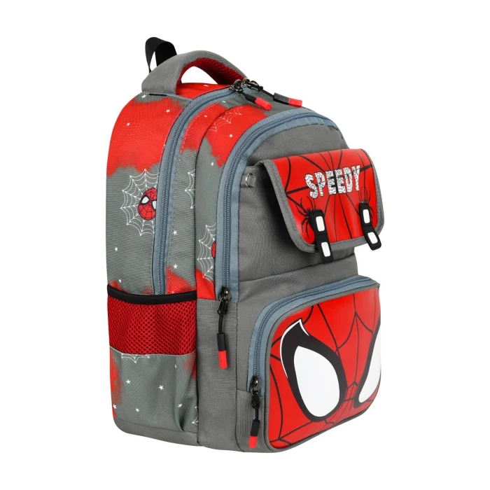 School Bag Spider Man Okul Çantası Tablet Bölmeli , Beslenme Çantası , Kalemlik Set