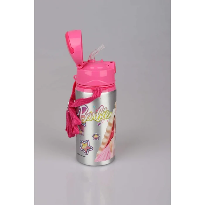 Barbie Büyük Kalem Çantası , Barbie Alüminyum Suluk & Matara 500 ML