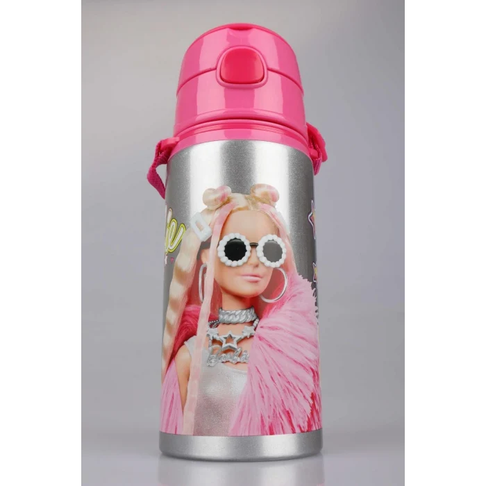 Barbie Büyük Kalem Çantası , Barbie Alüminyum Suluk & Matara 500 ML