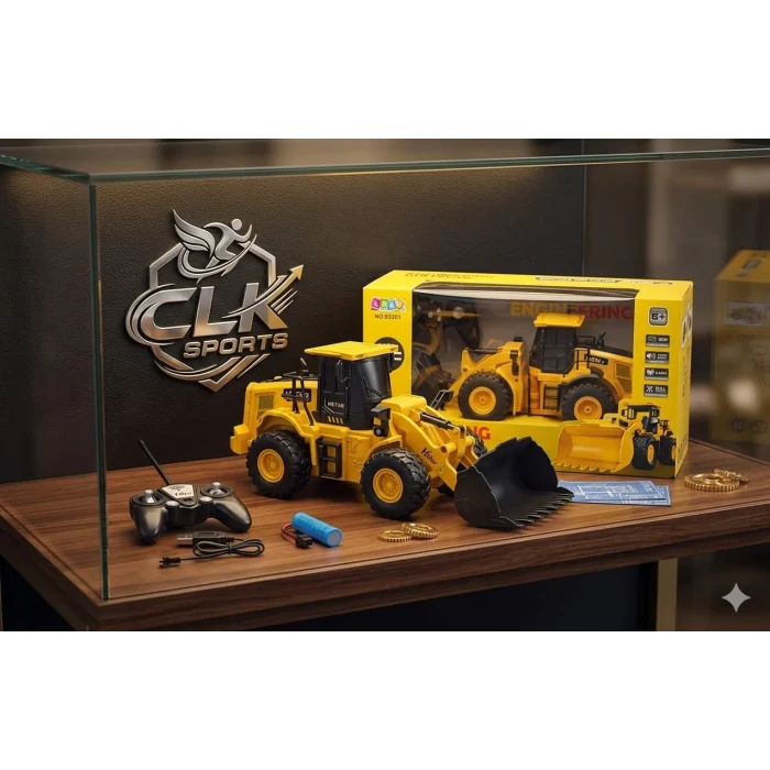 CTOYS RC 2.4G Uzaktan Kumandalı Buldozer Ekskavatör (Damperli Kamyona Yükleme Yapabilir)
