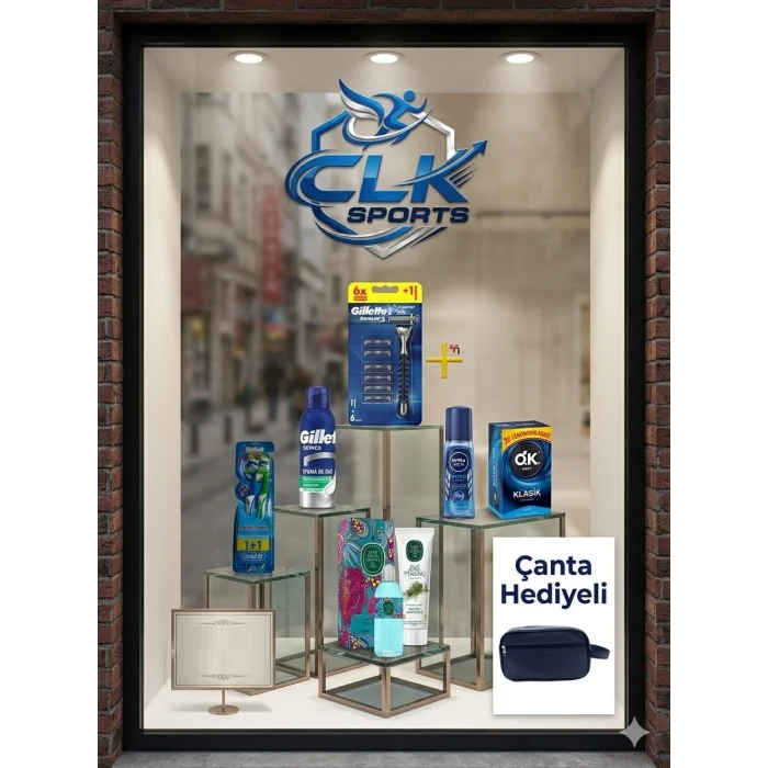 Gillette Sensor 3 Makine 8 Parça Kişisel Bakım Seti + Seyahat Çantası