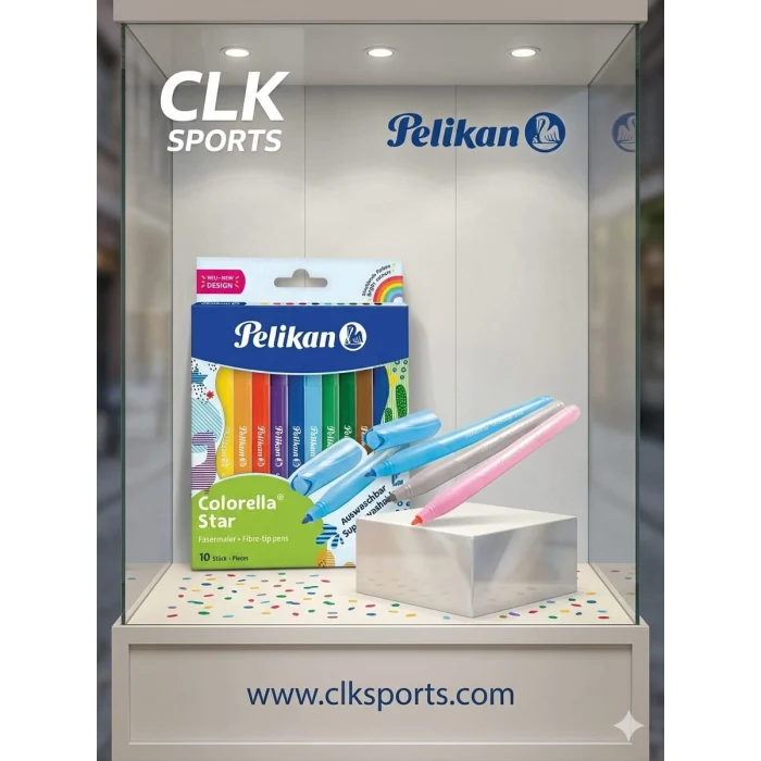 Pelikan 10 Renk Yıkanabilir Keçeli Kalem Pelikan Colorella Star