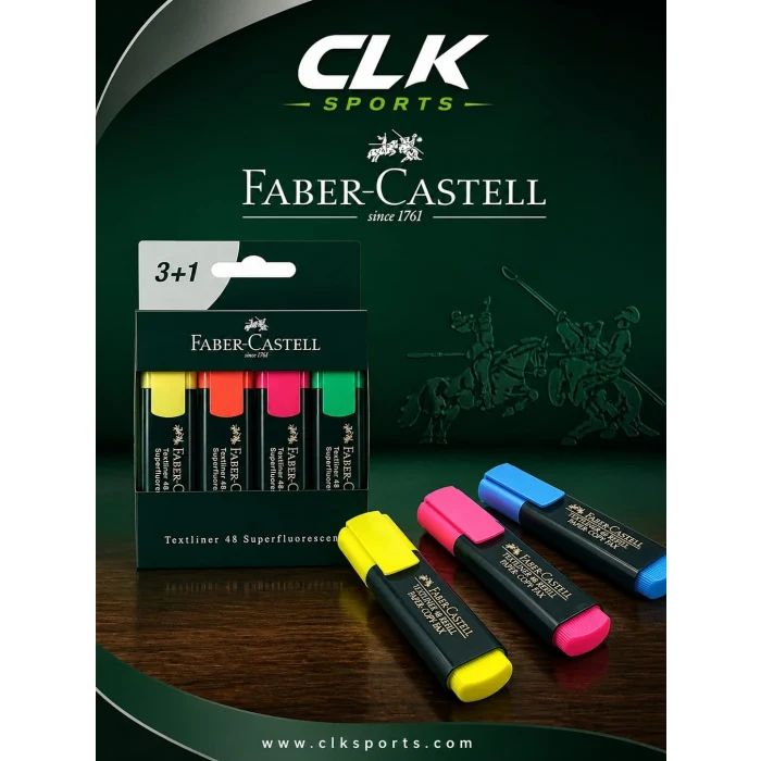 Faber Castell 3+1 Fosforlu Kalem 4Lü , Textliner 48
