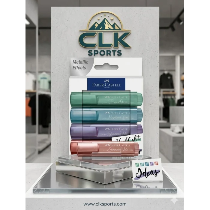 Faber-Castell 4Lü Fosforlu Kalem - 46 Metalik Renkler