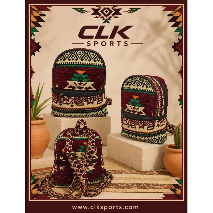 Anatolian Carpet Hand Made Design Sırt Çantası - Heybe Çanta - Small