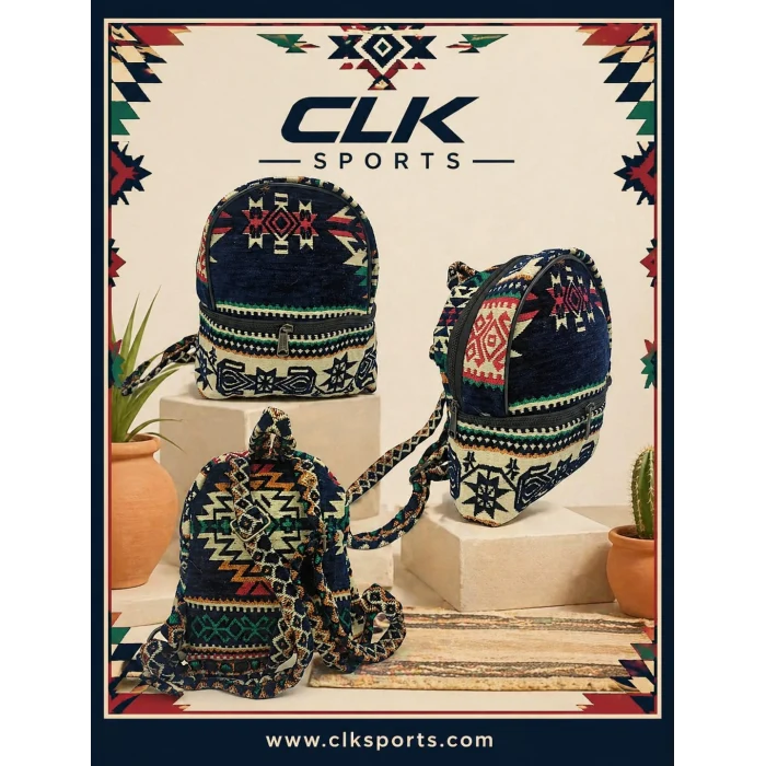 Anatolian Carpet Hand Made Design Sırt Çantası - Heybe Çanta - Small