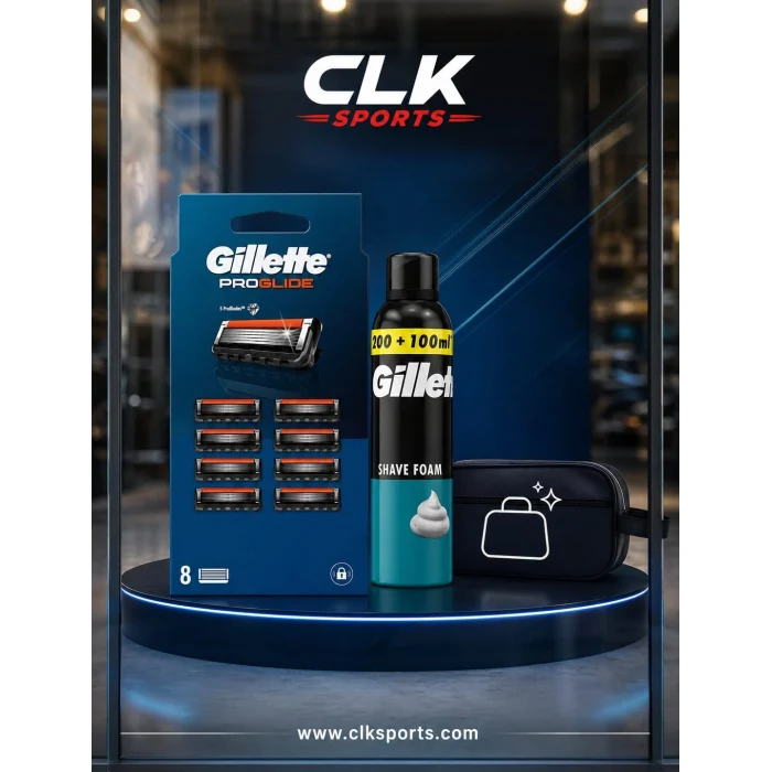 Gillette Fusion Proglide + Yedek Tıraş Bıçağı + Tıraş Köpüğü + Seyahat Çantası