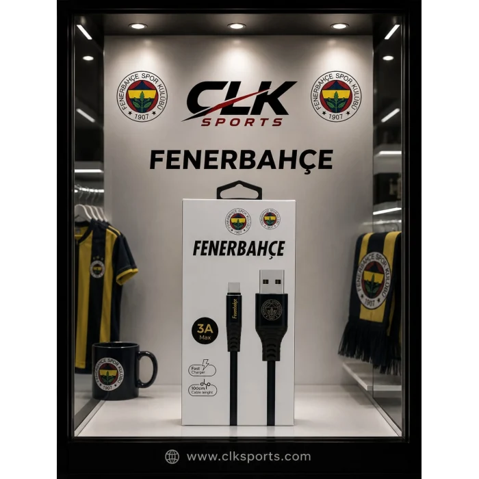 Fenerbahçe 3A  Usb Şarj Kablosu - Type-C