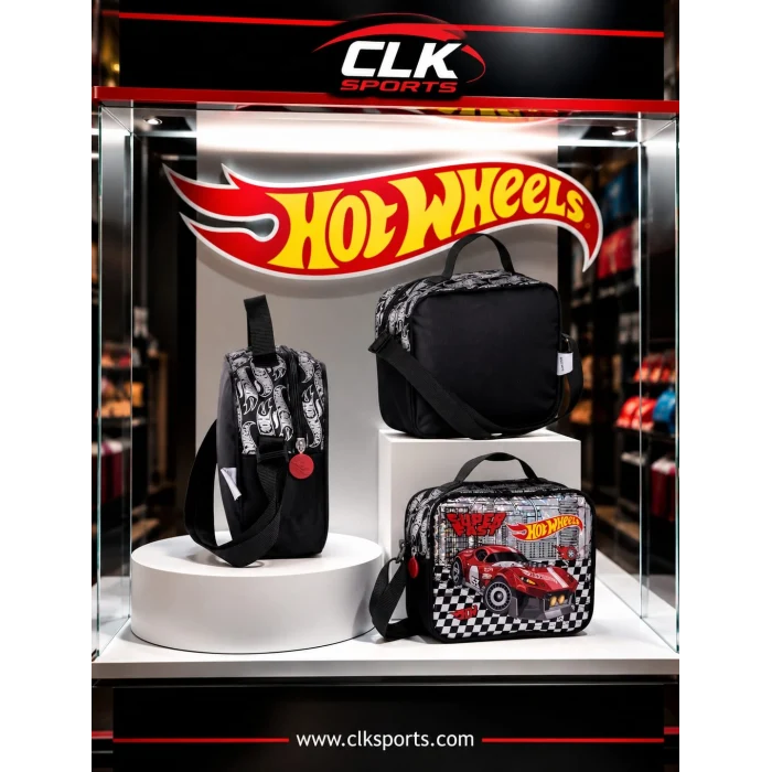 Hot Wheels Araba Desenli Okul Çantası , Beslenme Çantası , Kalem Çantası , Suluk Matara
