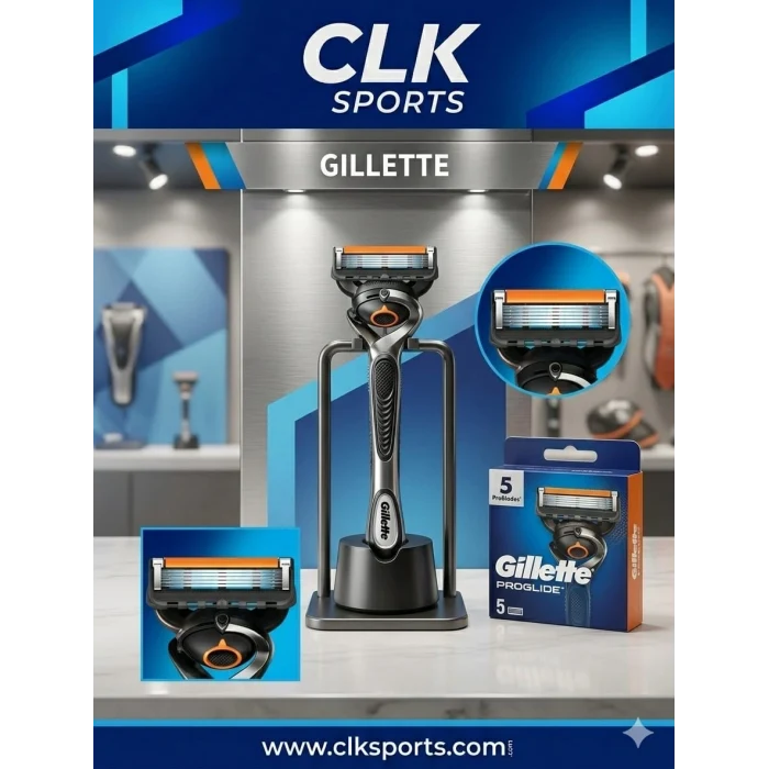Gillette Proglide Tıraş Makinesi ve Yedek Bıçağı 4lü + Tıraş Bıçağı Standı