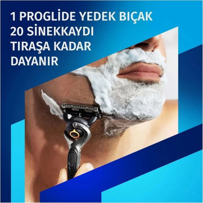 Gillette Proglide Tıraş Makinesi ve Yedek Bıçağı 4lü + Tıraş Bıçağı Standı