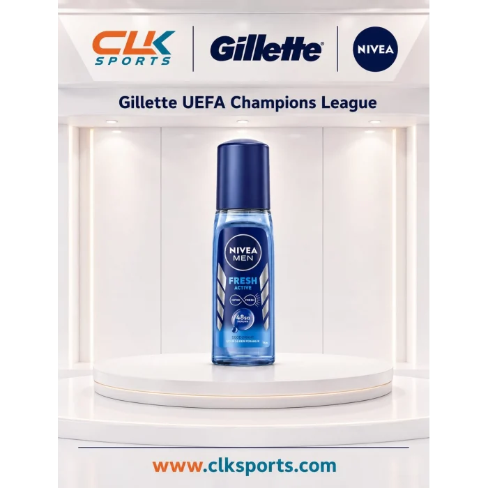 Gillette UEFA Champions League Special Edition Fusion5 Erkek Tıraş Makinesi+ 4 Yedek Bıçak+ Nivea Deodorant +Tıraş Jeli 200ml