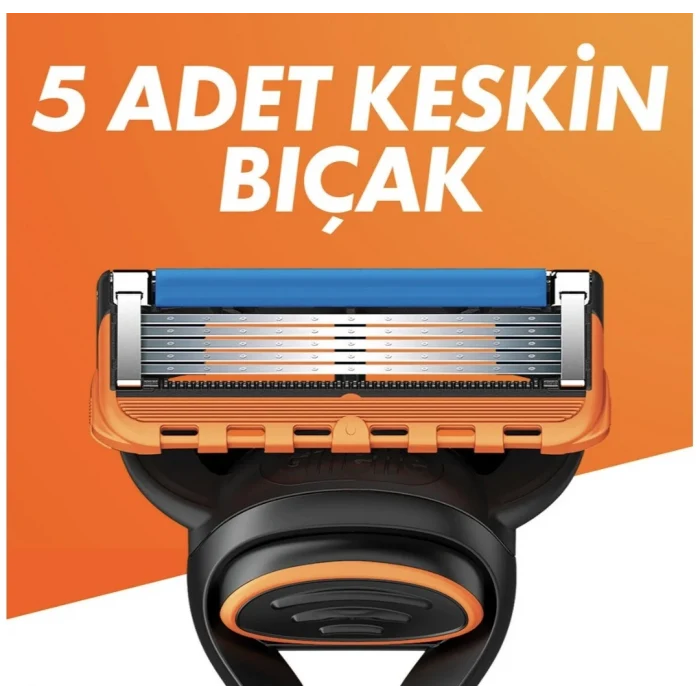 Gillette UEFA Champions League Special Edition Fusion5 Erkek Tıraş Makinesi+ 4 Yedek Bıçak+ Nivea Deodorant +Tıraş Jeli 200ml