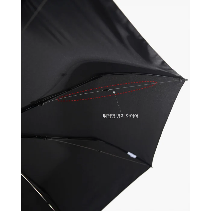 Parachase Ahşap Saplı Devrilme Önleyici 3 Kademeli Otomatik Şemsiye