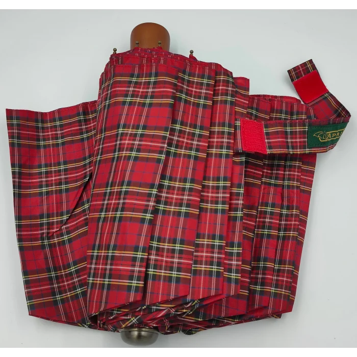 April Manuel Special Kumaş Ekose Bayan Şemsiye - 10 Telli