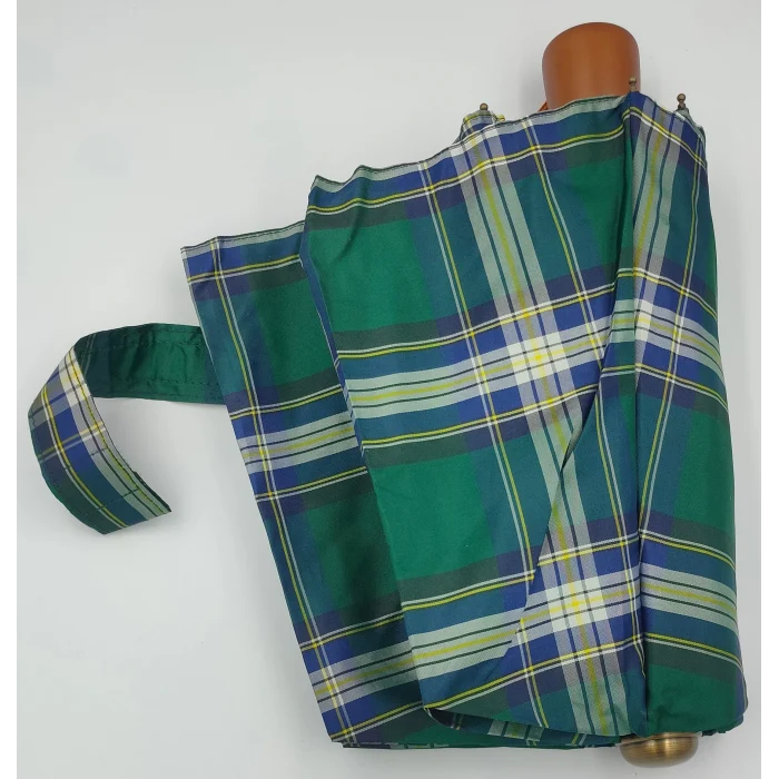 April Manuel Special Kumaş Ekose Bayan Şemsiye - 10 Telli