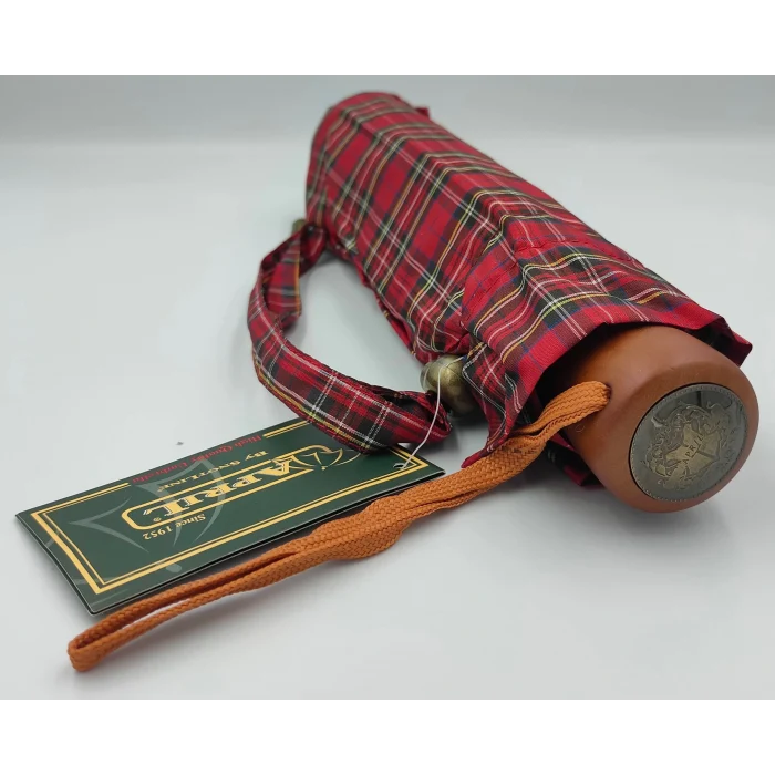 April Manuel Special Kumaş Ekose Bayan Şemsiye - 10 Telli