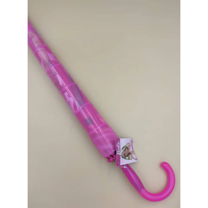 Barbie Lisanslı Çocuk Şemsiyesi + Lisanslı Gözlük - Barbie Lisanslı Toka Hediye