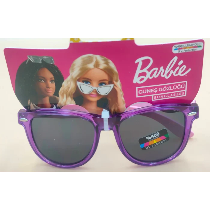 Barbie Lisanslı Çocuk Şemsiyesi + Lisanslı Gözlük - Barbie Lisanslı Toka Hediye