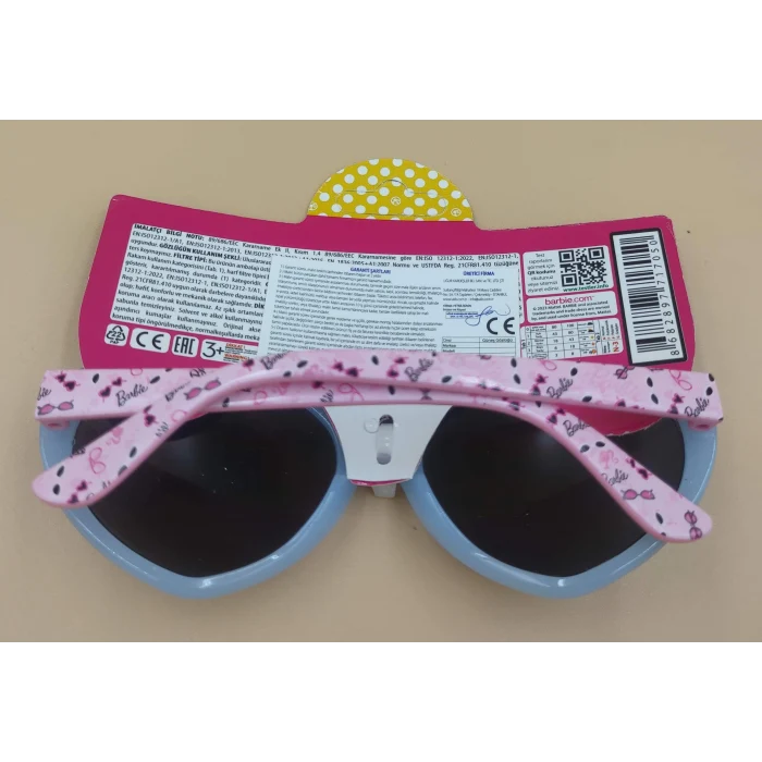 Barbie Lisanslı Çocuk Şemsiyesi + Lisanslı Gözlük - Barbie Lisanslı Toka Hediye