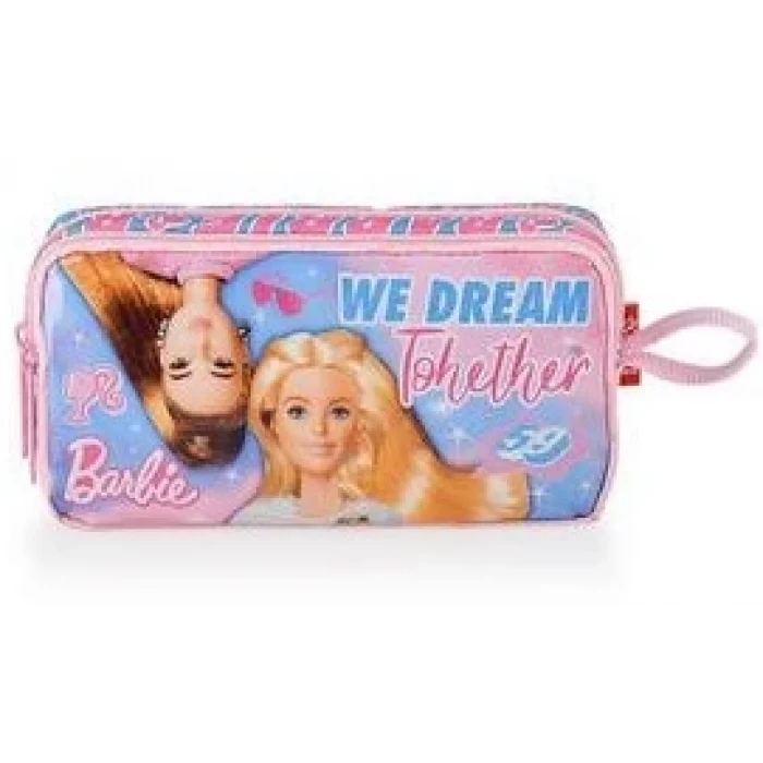 Barbie Lisanslı Okul Çantası - Beslenme Çantası - Kalem Kutusu Set - Suluk&Matara Hediye