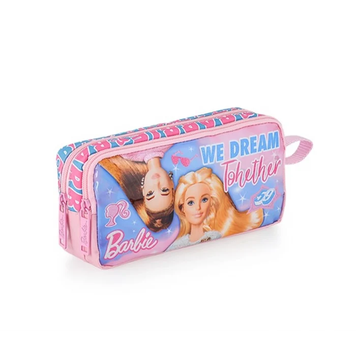 Barbie Lisanslı Okul Çantası - Beslenme Çantası - Kalem Kutusu Set - Suluk&Matara Hediye