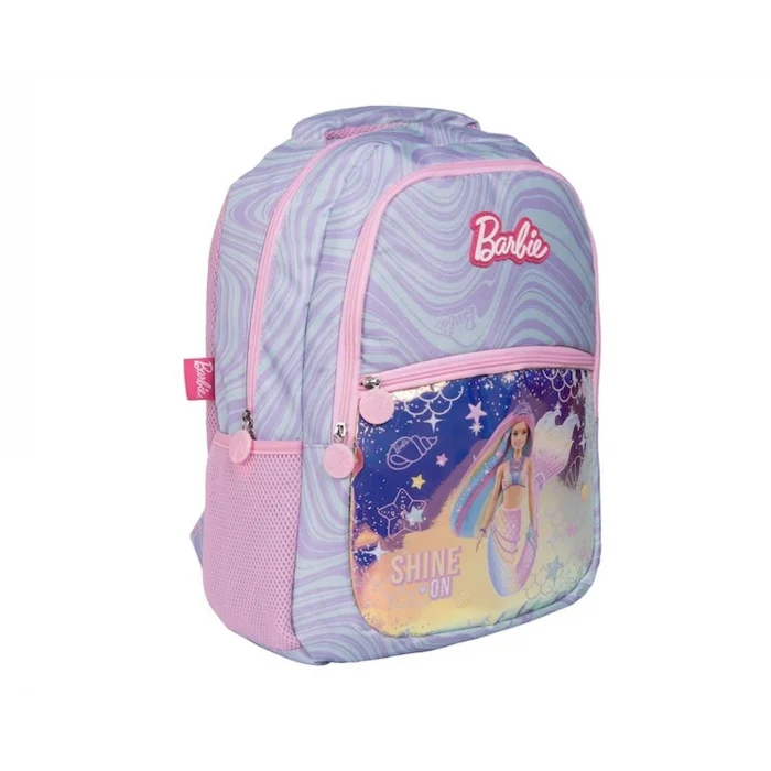 Barbie Okul Çantası - Barbie Beslenme Çantası - Çift Gözlü Kalemlik - Barbie Suluk Matara Hediye