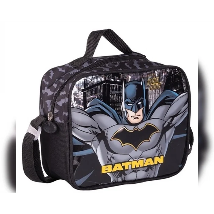 Batman Lisanslı Okul Çantası , Beslenme Çantası, Çift Gözlü Kaleö Kutusu , Suluk&Matara Hediye